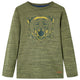 Vidaxl kindershirt met lange mouwen 116 gemêleerd kakikleurig