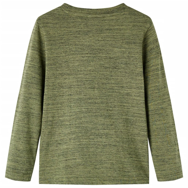 Load image into Gallery viewer, Vidaxl kindershirt met lange mouwen 116 gemêleerd kakikleurig
