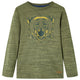 VidaXL Kindershirt met lange mouwen 140 gemêleerd kakikleurig