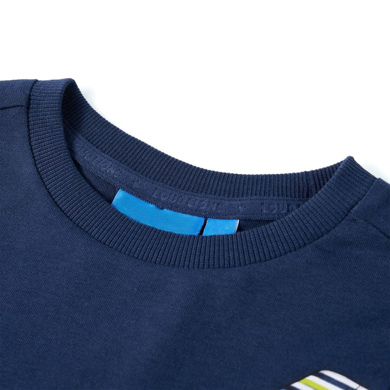 Load image into Gallery viewer, Vidaxl kindershirt met lange mouwen 92 marineblauw
