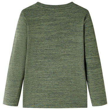 Vidaxl kindershirt met lange mouwen 104 gemêleerd kakikleurig