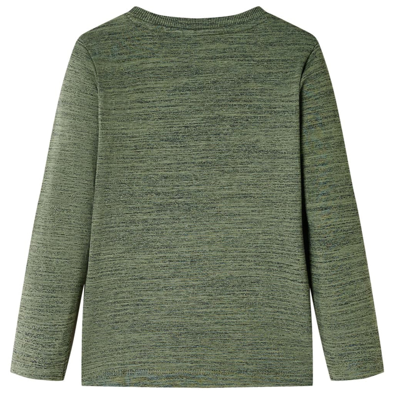 ギャラリービューアに画像をロードする, Vidaxl kindershirt met lange mouwen 140 gemêleerd kakikleurig
