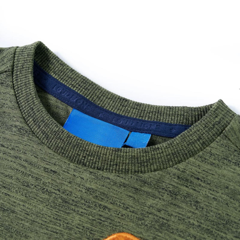 ギャラリービューアに画像をロードする, Vidaxl kindershirt met lange mouwen 140 gemêleerd kakikleurig
