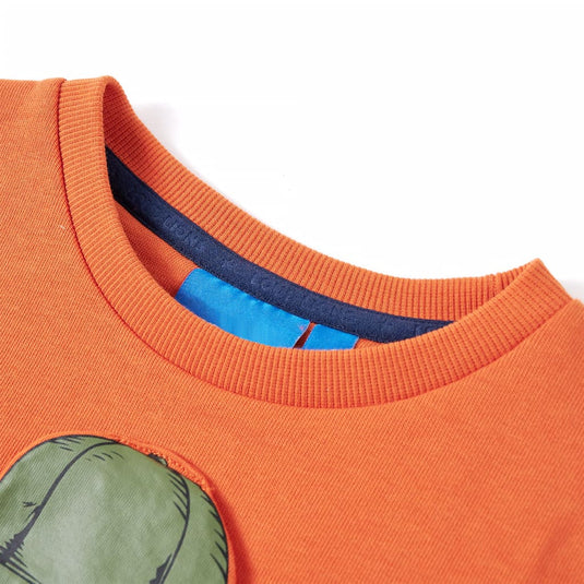 Vidaxl kindertrui 128 donkeroranje