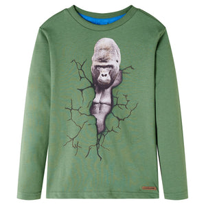 Vidaxl kindershirt met lange mouwen 104 lichtkakikleurig