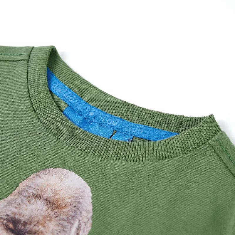 Load image into Gallery viewer, Vidaxl kindershirt met lange mouwen 128 lichtkakikleurig
