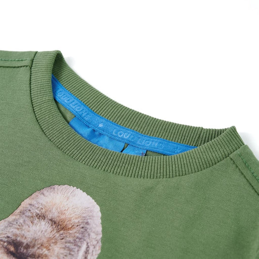 Vidaxl kindershirt met lange mouwen 128 lichtkakikleurig