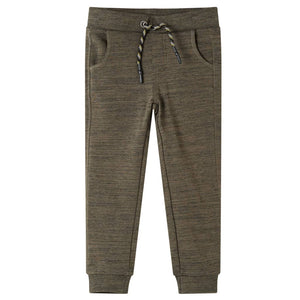 Vidaxl kinderjoggingbroek 92 gemêleerd donker kaki
