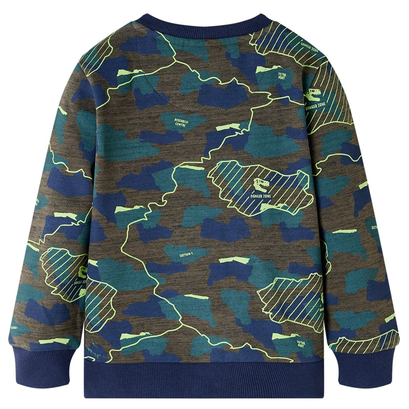 Load image into Gallery viewer, VidaXL Kindershirt 92 gemêleerd donkerkakikleurig
