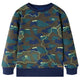 Vidaxl kindershirt 140 gemêleerd donkerkakikleurig