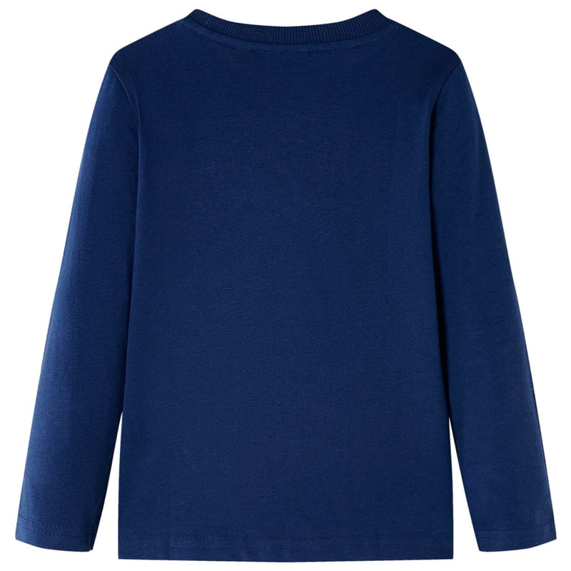 Load image into Gallery viewer, Vidaxl kindershirt met lange mouwen 104 marineblauw
