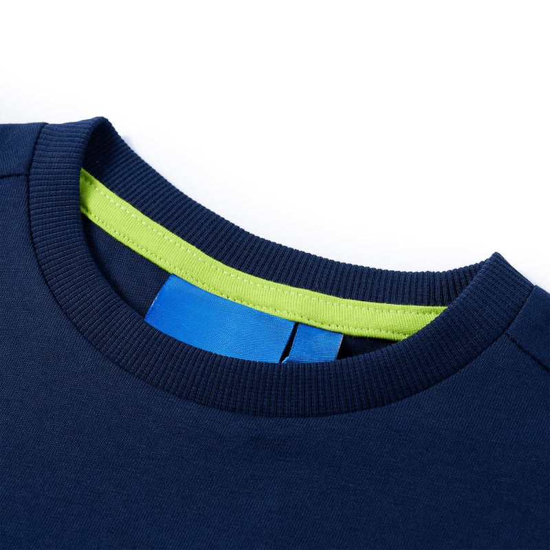 Load image into Gallery viewer, Vidaxl kindershirt met lange mouwen 104 marineblauw
