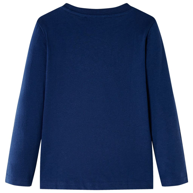 Load image into Gallery viewer, Vidaxl kindershirt met lange mouwen 116 marineblauw
