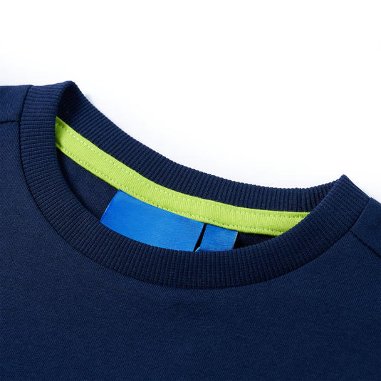 Vidaxl kindershirt met lange mouwen 116 marineblauw