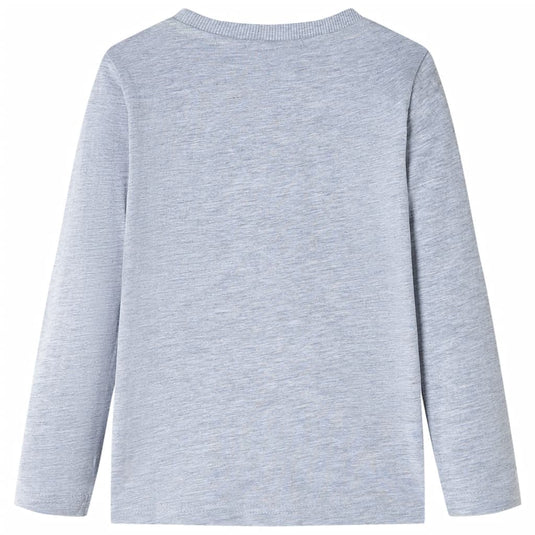 Vidaxl kindershirt met lange mouwen 104 gemêleerd grijs