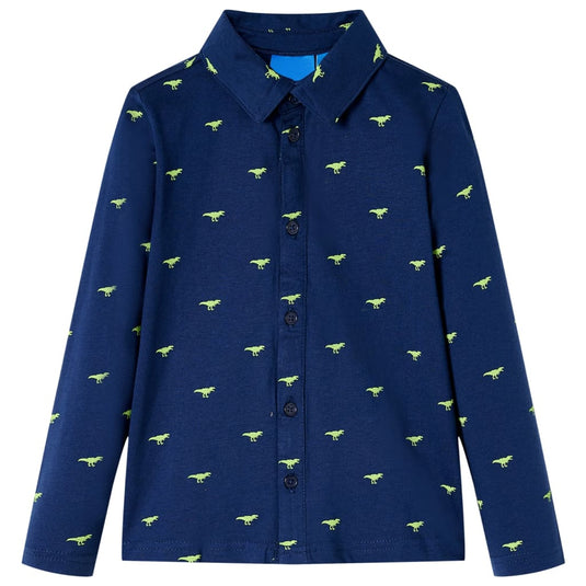 Vidaxl kindershirt 92 marineblauw