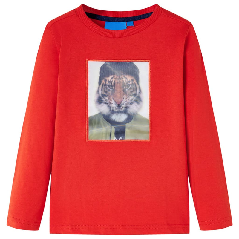Load image into Gallery viewer, VidaXL Kindershirt met lange mouwen 104 rood
