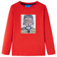 Vidaxl kindershirt met lange mouwen 128 rood