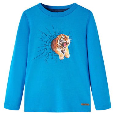 Vidaxl kindershirt met lange mouwen 92 kobaltblauw