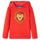 Vidaxl kindertrui met capuchon 92 rood