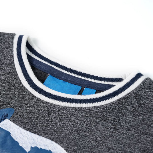 Vidaxl kindertrui 128 gemêleerd marineblauw