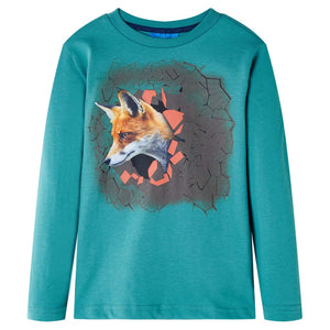 Vidaxl kindershirt met lange mouwen 116 donkerzeeblauw