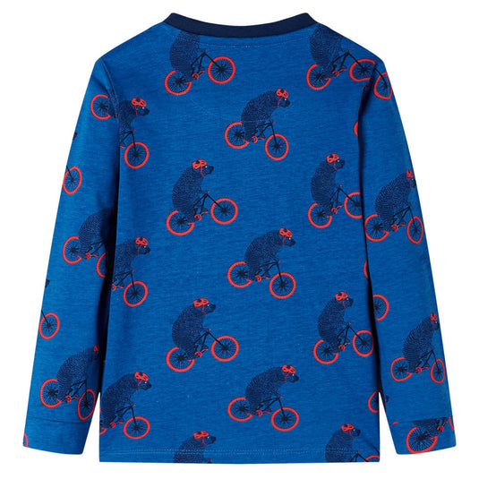 Vidaxl kinderpyjama met lange mouwen 92 petroleumkleurig