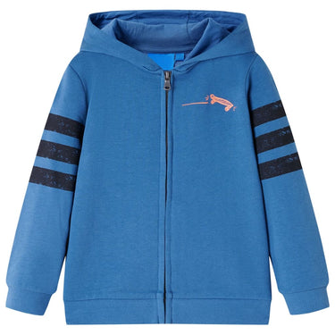 Vidaxl kindervest met capuchon 104 blauw