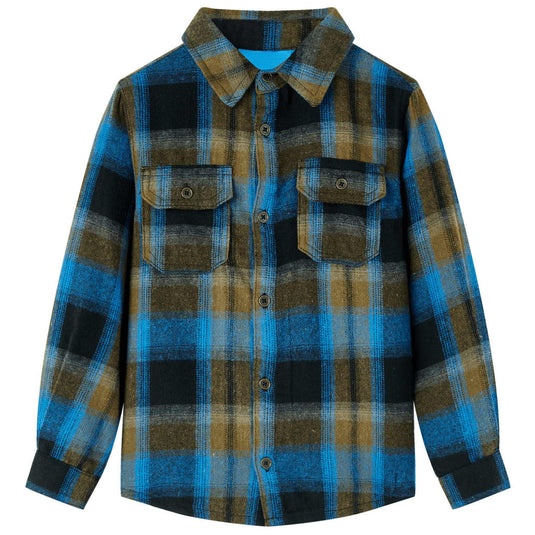 Vidaxl kinderoverhemd met omgeslagen kraag 116