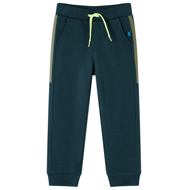 Load image into Gallery viewer, Vidaxl kinderjoggingbroek met trekkoord 92 mosgroen
