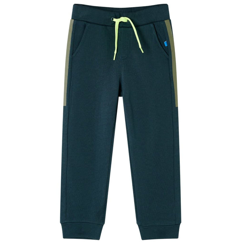 Load image into Gallery viewer, VidaXL Kinderjoggingbroek met trekkoord 116 mosgroen
