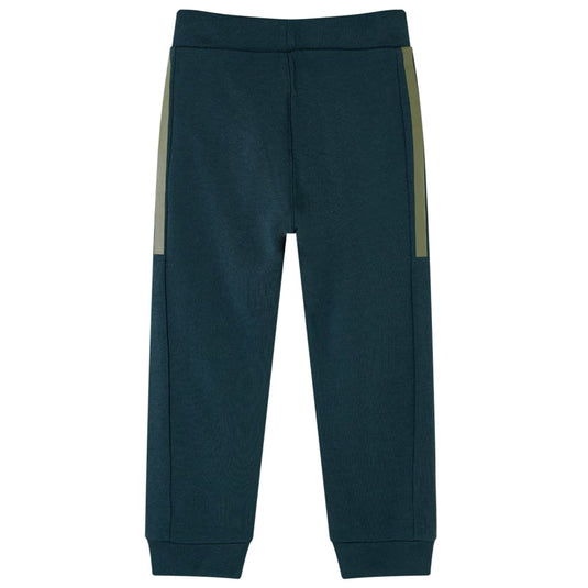 VidaXL Kinderjoggingbroek met trekkoord 116 mosgroen