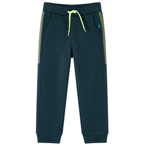 Vidaxl kinderjoggingbroek met trekkoord 128 mosgroen