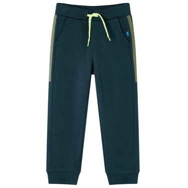 Vidaxl kinderjoggingbroek met trekkoord 128 mosgroen