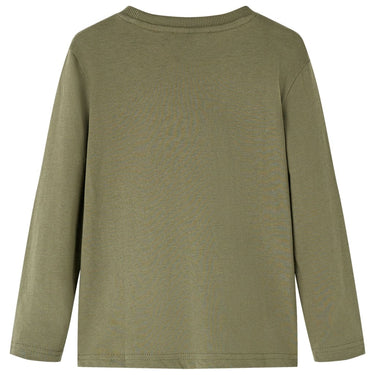 Vidaxl kindershirt met lange mouwen 104 kakikleurig