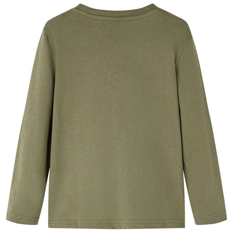 Load image into Gallery viewer, Vidaxl kindershirt met lange mouwen 104 kakikleurig

