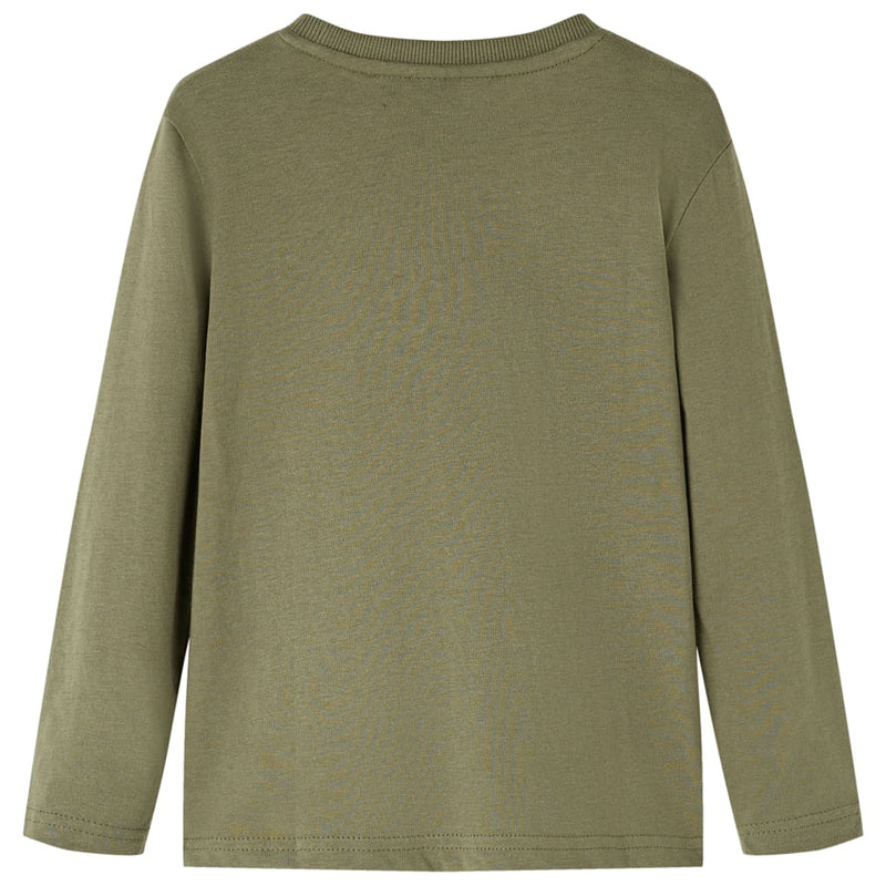 Load image into Gallery viewer, Vidaxl kindershirt met lange mouwen 116 kakikleurig
