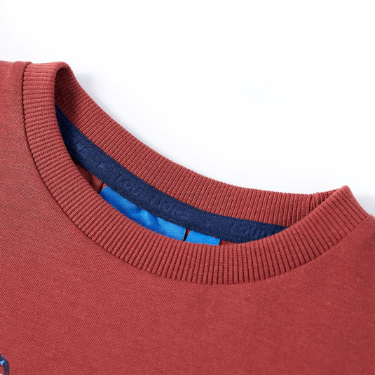 Vidaxl kindershirt met lange mouwen 116 roodbruin