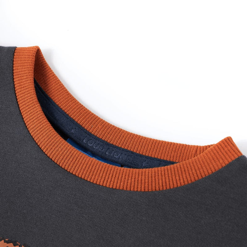 Load image into Gallery viewer, Vidaxl kindershirt met lange mouwen 116 antracietkleurig
