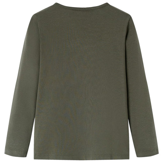 Vidaxl kindershirt met lange mouwen 104 kakikleurig