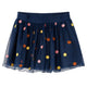 VidaXL Kinderrokje met tule en stippen 104 marineblauw