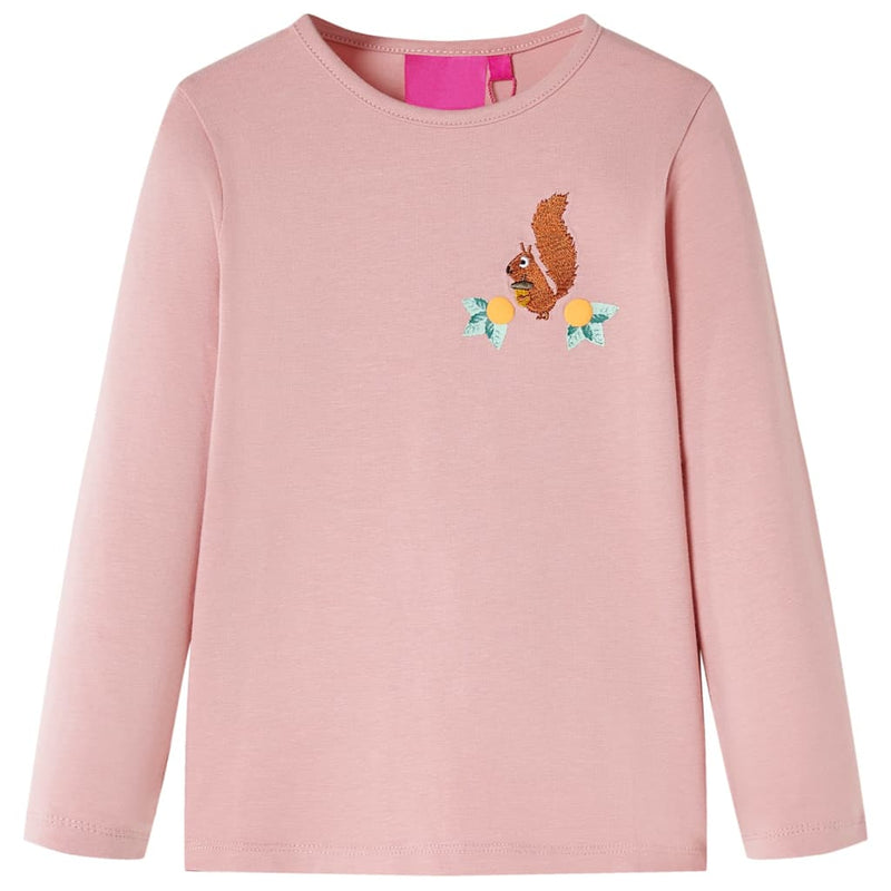 Load image into Gallery viewer, Vidaxl kindershirt met lange mouwen 104 lichtroze
