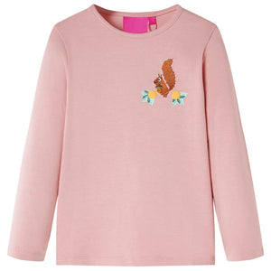 Vidaxl kindershirt met lange mouwen 116 lichtroze