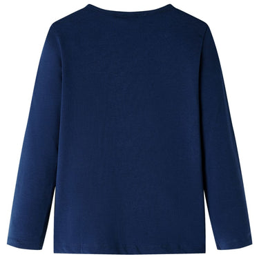 Vidaxl kindershirt met lange mouwen 116 marineblauw