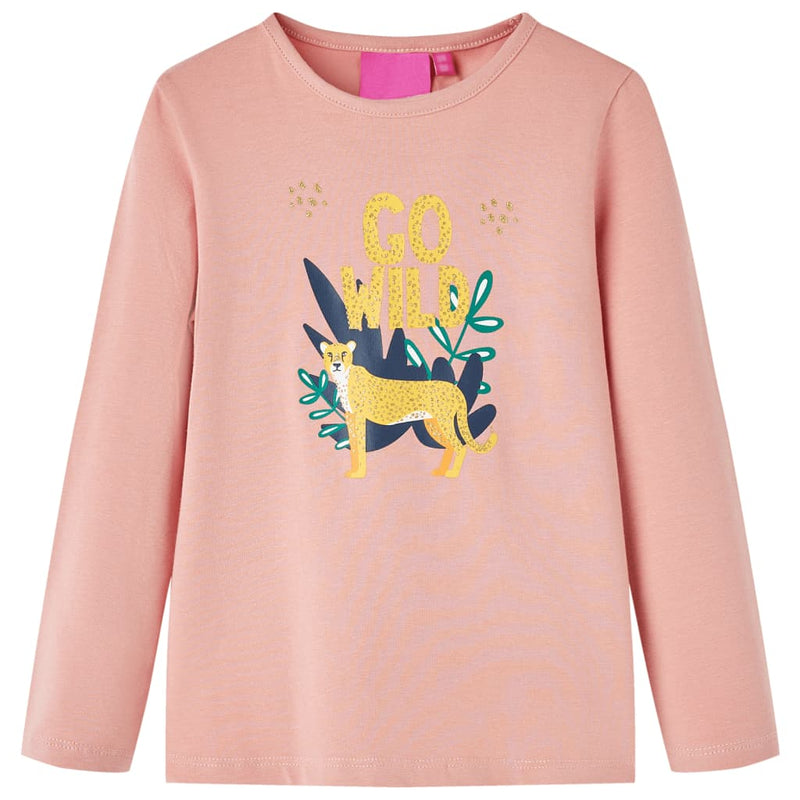 Load image into Gallery viewer, VidaXL Kindershirt met lange mouwen 104 lichtroze
