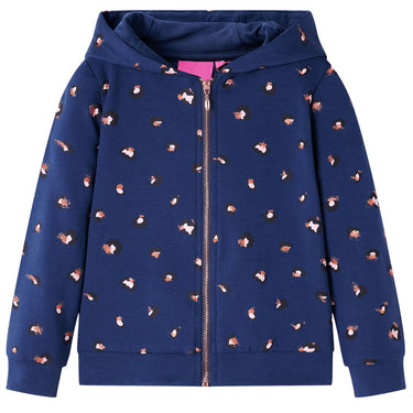 Vidaxl kindervest met capuchon 92 marineblauw