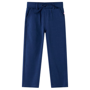 Vidaxl kinderbroek met trekkoord 128 marineblauw
