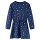Vidaxl kinderjurk met lange mouwen 116 marineblauw