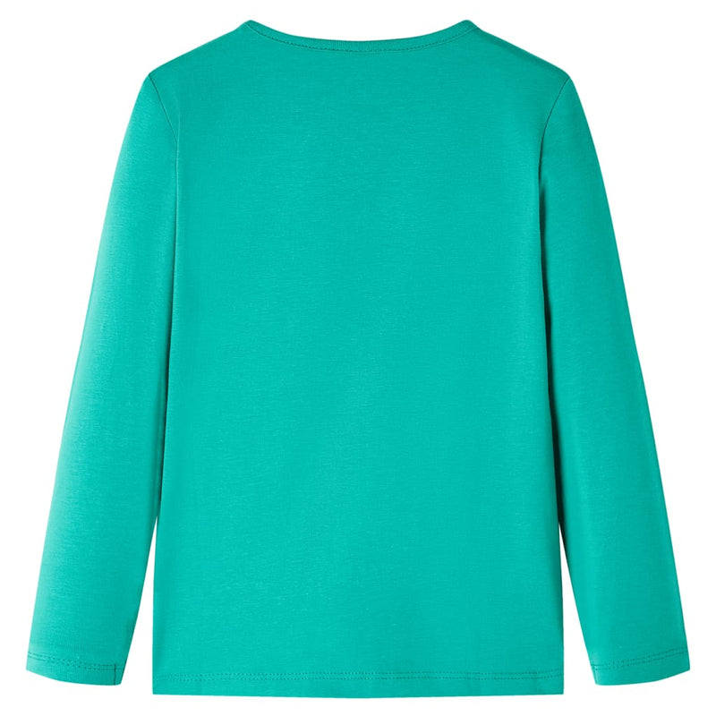 Load image into Gallery viewer, Vidaxl kindershirt met lange mouwen 128 felgroen
