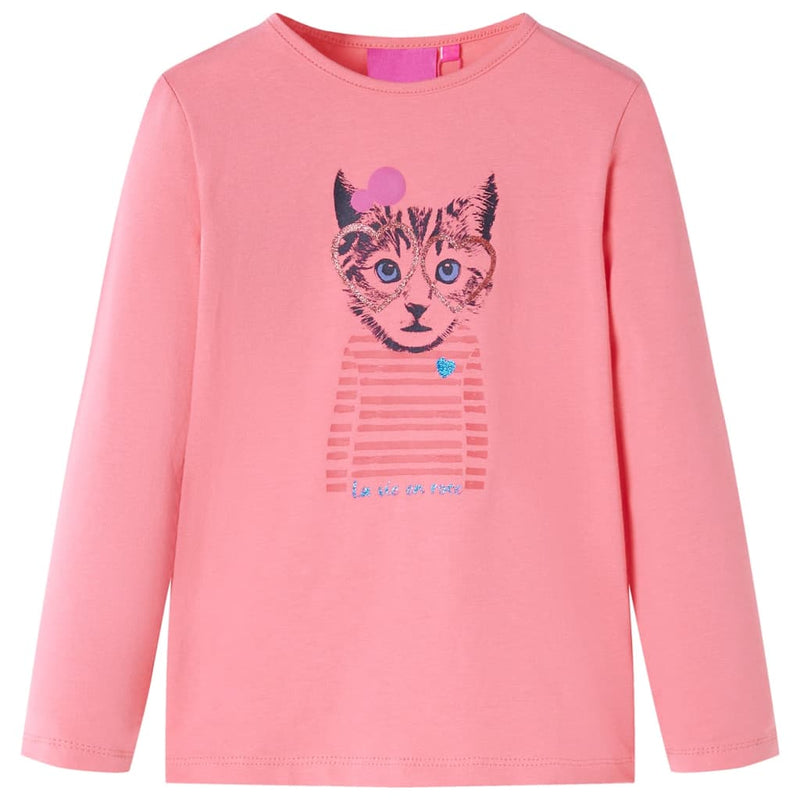 Load image into Gallery viewer, VidaXL Kindershirt met lange mouwen 92 roze
